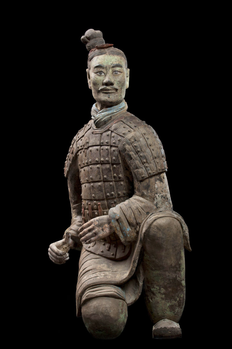 Chinese Ceramic Terracotta Warrior Statue Figure Standing or Kneeling Army 