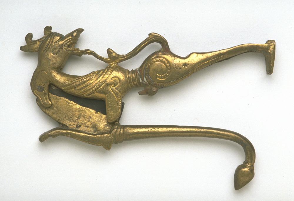 Betel nut cutter in the shape of a mythical beast.