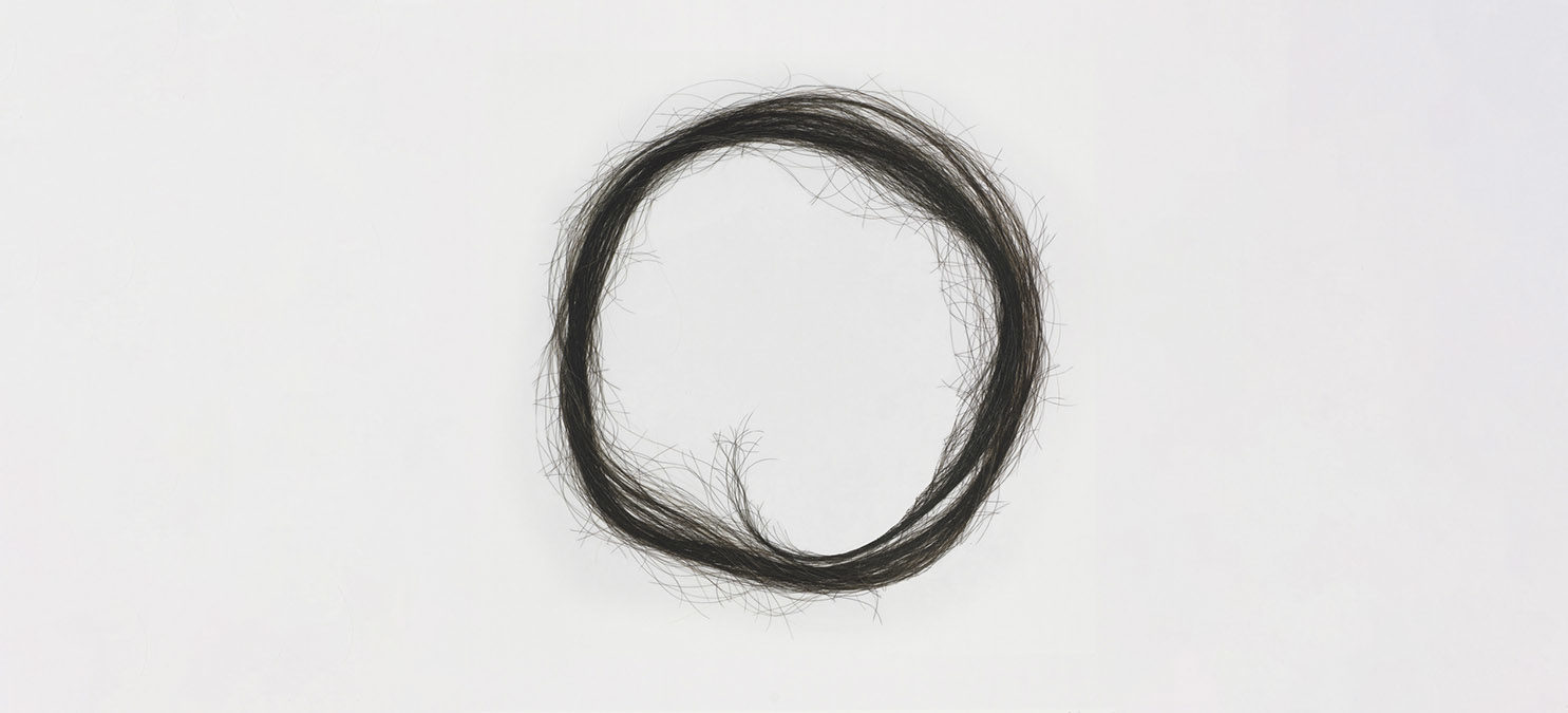 Circle made of hair.