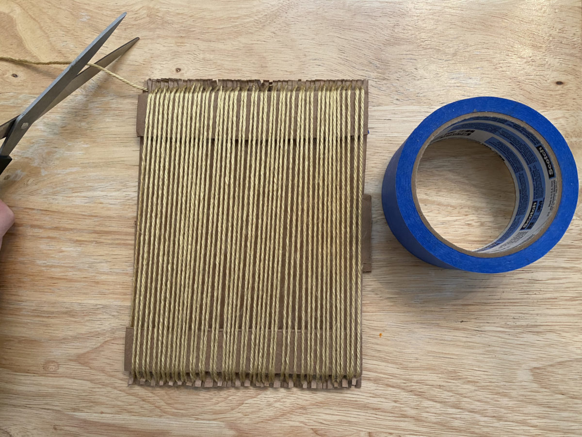 DIY Cardboard Weaving Loom — Cedar Dell Forest Farm